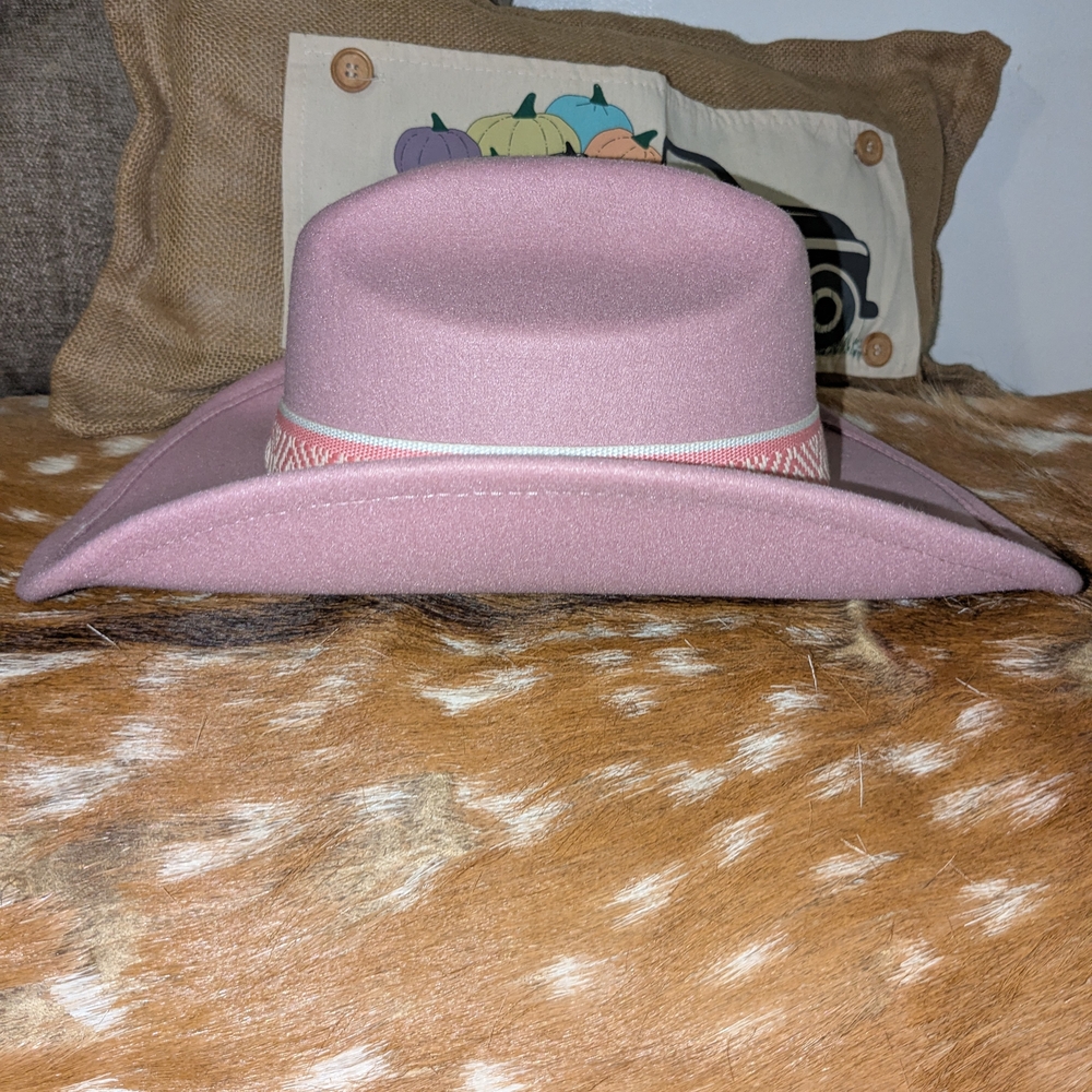 Pink Western Style Hat - Picture 3 of 5